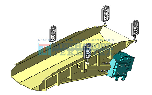 Vibrating feeder with electric-magnetic drive PE 10х20 рис.0